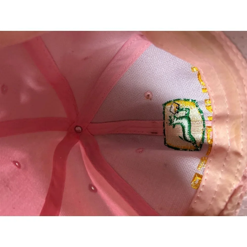 John Deer Pink Denim Baseball Hat Logo Adjustable Backing
